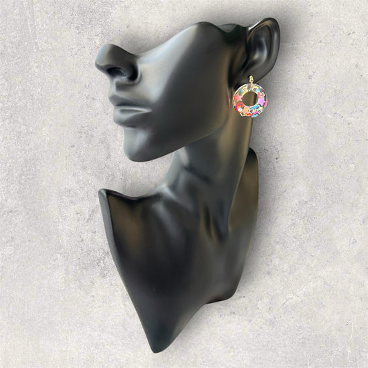 Candy Loop Earrings Clear