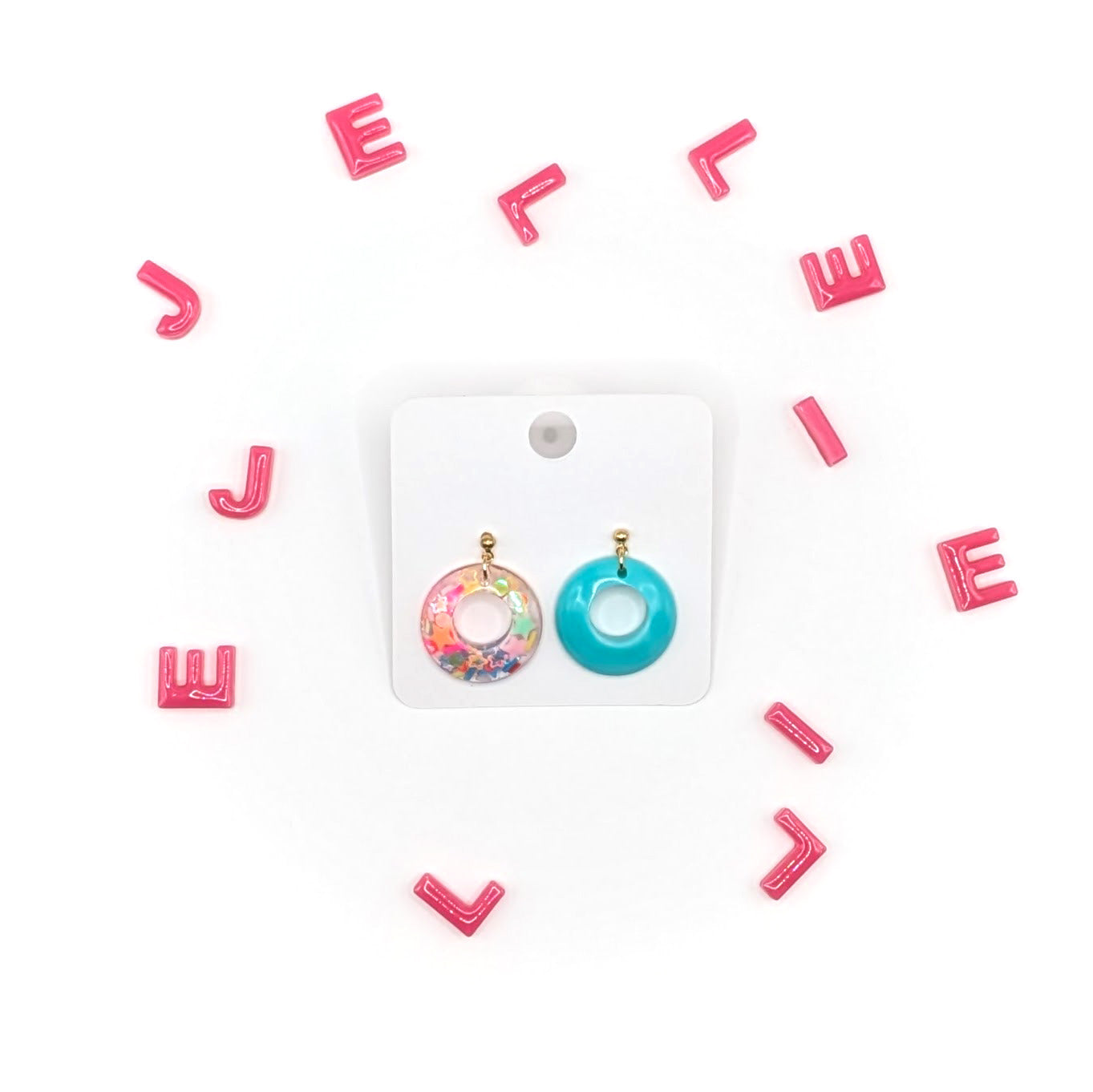 Candy Loop Earrings Blue