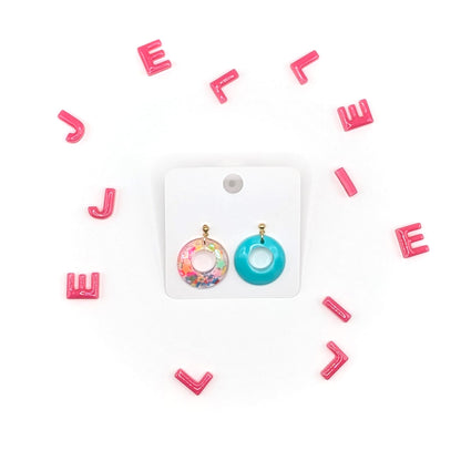 Candy Loop Earrings Blue