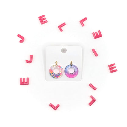 Candy Loop Earrings Clear