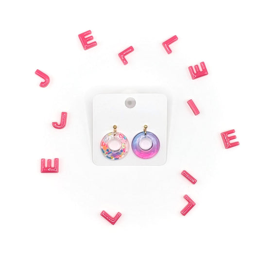 Candy Loop Earrings Clear